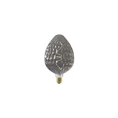 Lampada LED dimmerabile, in vetro, 4 W, colore: Titanio - Calex