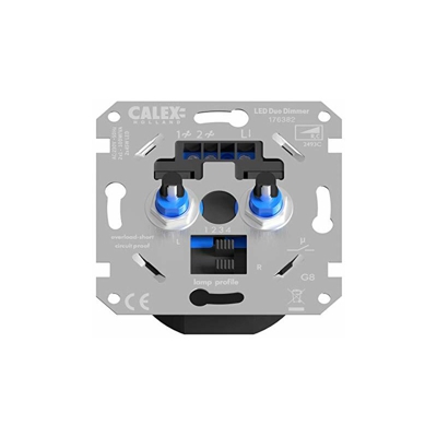 230V - Dimmer duo integrato per montaggio a incasso a LED - Calex