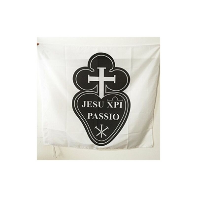 AZ FLAG Bandiera CONGREGAZIONE della Passione di Gesù Cristo 90x90cm - Bandiera dei PASSIONISTI 90 x 90 cm Foro per Asta
