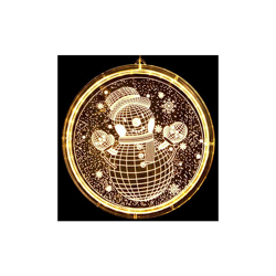 Luci di Natale sospese, disco 3D in acrilico sospesi, luci INS, decorazione per la casa, tende da camera da letto, pupazzo di neve... en oferta