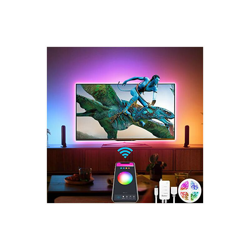 Striscia LED TV 3M WIFI, banda luminosa sincronizzata, con Rythme di musica, applicazione e controllo vocale compatibili con Alexa e Google Home per características