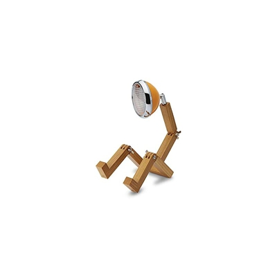 Piffany Mini Mr. Wattson Lampada da Tavolo a LED, Design Elegante e minimale, Lega di Alta qualitÃ a Legno di Frassino - MC Laren Orange