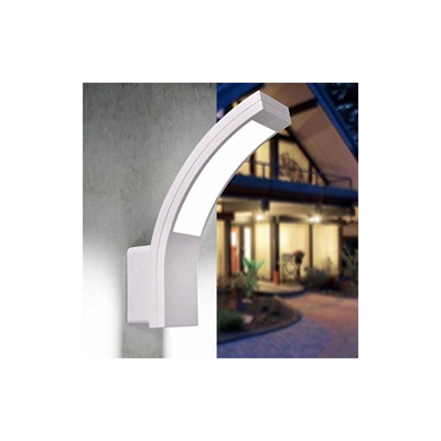 PIRIT-BK-0 - Lampada da parete a LED, 4000 K, 15 W, colore: Bianco