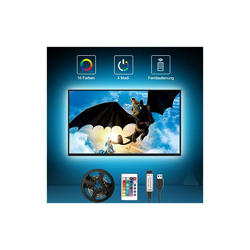 Retroilluminazione a LED, 2 m, USB LED, per TV da 40 a 60 pollici, HDTV, schermo TV e monitor PC, retroilluminazione TV con telecomando a 24 tasti en oferta