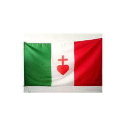 AZ FLAG Bandiera Italia Sacro Cuore di Gesù 150x90cm - Bandiera CATTOLICA Italiana 90 x 150 cm Foro per Asta precio