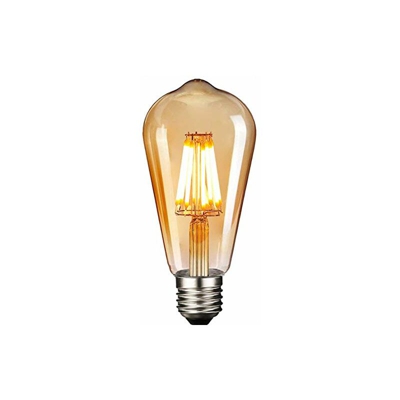 Edison - Lampadina vintage Edison, luce bianca calda, E27, 6 W, stile retrò, ideale per illuminazione nostalgica e retrò, in famiglia, hotel, bar,
