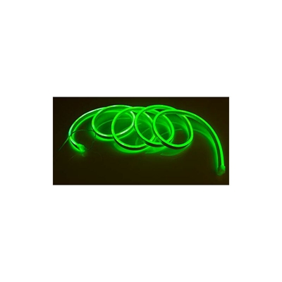 Tubo di luce in verde neon