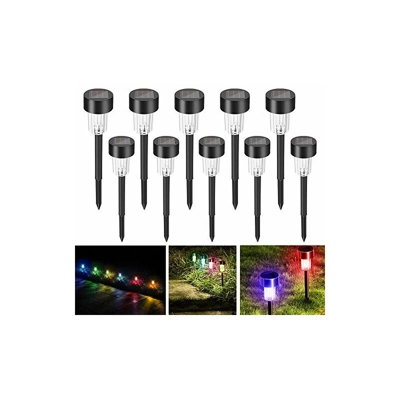 Luci solari da giardino, 10 pezzi, lampada solare a LED multicolore, lampada solare IP65 impermeabile, luce solare, lampada da giardino lampada