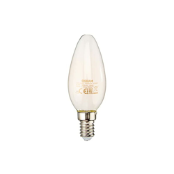 Lampada LED SuperStar Classic B, a forma di candela con attacco E14, dimmerabile, opaco, bianco caldo, 5 Watt, confezione da 6 - Osram en oferta