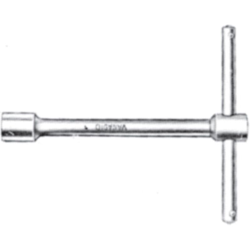 CHIAVE A 'T' BOCCA ESAGONALE MODELLO CORTO mm 10 CROMATE - Oreca en oferta