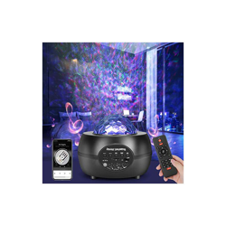 Proiettore a LED con cielo stellato a forma di onde oceano, lampada notturna, proiettore regolabile con telecomando, lettore musicale Bluetooth precio