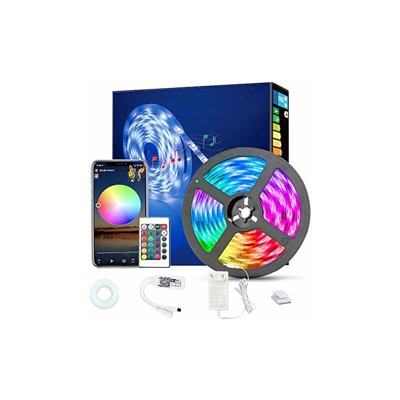 Striscia LED WiFi intelligente musica per esterni, app, telecomando a infrarossi, per la decorazione della festa di Natale a casa [Classe A +