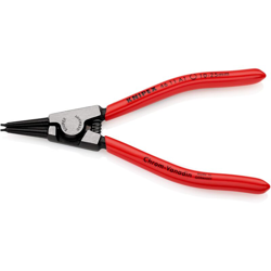 46 11 A1 Pinza per anelli di sicurezza per anelli di sicurezza esterni su alberi bonderizzata nera rivestiti in resina sintetica 140 mm - Knipex en oferta