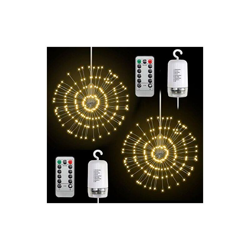 LED Starburst luci telecomando batteria alimentata da appendere in rame flash luci per Natale matrimonio feste all' aperto decorazione (luce bianca características