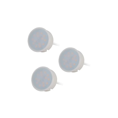 3 moduli LED piatti 230 V 5 W per faretto da incasso 430 lm 120 Â° bianco caldo 3000 K, GU10 MR16 di ricambio, Ã? 50 mm, ceramica, intensitÃ
