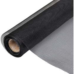 vidaXL Zanzariera in Fibra di Vetro Nera 100x500 cm - Nero precio
