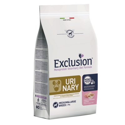 Exclusion Diet Urinary Medium/Large Maiale Sorgo e Riso: 12 kg