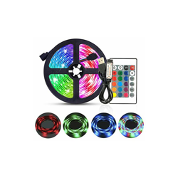 Striscia luminosa LED RGB con telecomando 5050, striscia luminosa a LED 5 m per casa, camera da letto, TV, armadio, decorazione per bar, decorazione en oferta