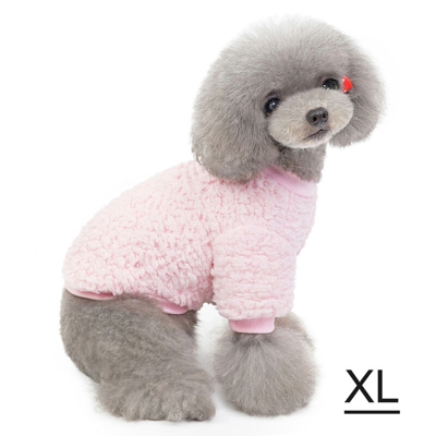 autunnali e invernali Pet gambe grosse felpa | Rosa XL - Rosa XL