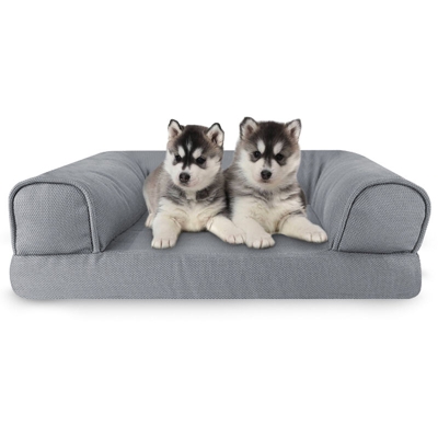 Anziano di seta modelli a tre lati C-type cuccia, divano letto animale domestico (codice XL - Grigio)