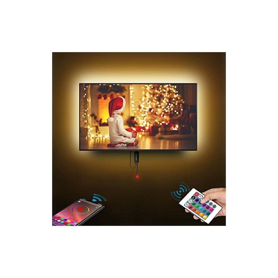 3M LED Strip Lights con telecomando e app, Music Sync 3 m LED TV Retroilluminazione per TV da 40-60 pollici, 5050 rgb Cambiare colore & Timer