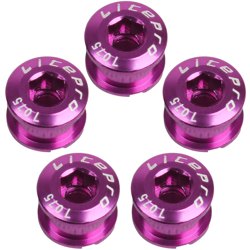 5pcs alluminio ultraleggero bicicletta guarnitura MTB vite singola lamina ungueale viola en oferta