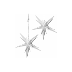 4251083907571 - 2 luci a LED con luce bianca calda, omologate CE, per interni ed esterni, timer 4251083907571, 2 x 27 cm, funzionamento a batteria en oferta