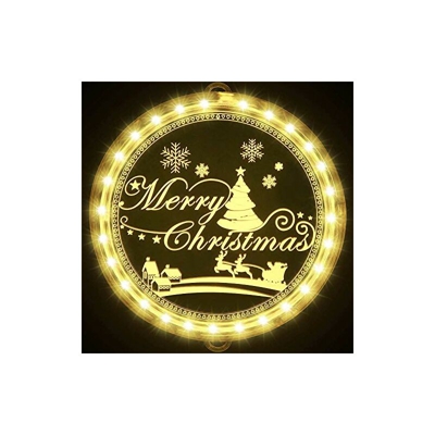 Luci di Natale sospese da appendere, disco 3D in acrilico, luci INS per decorazione della casa, tende da camera da letto, motivo: ciliegio