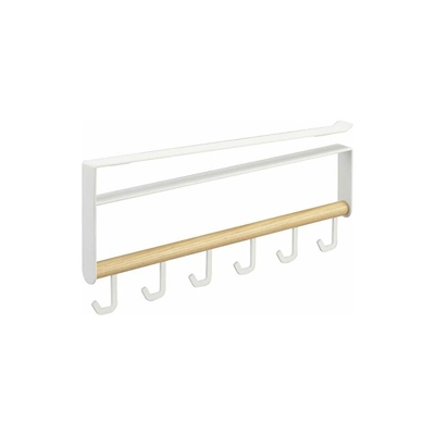 Under Shelf Tool Hook Ganci da Cucina, Acciaio, Bianco - Yamazaki