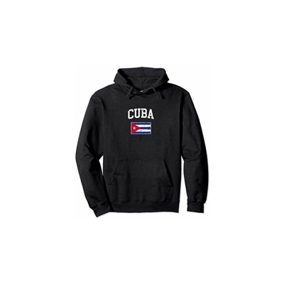 Bandiera Cuba Vintage origine cubana Felpa con Cappuccio