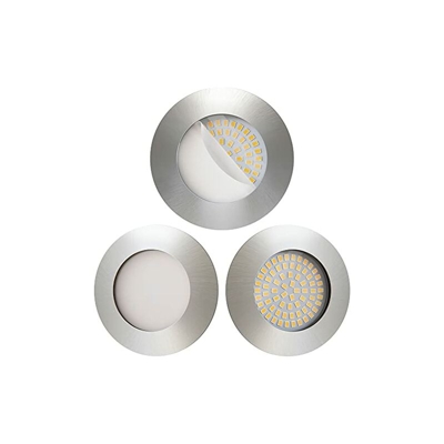 Scandinavian Home - Set di 6 faretti bianchi da incasso a LED ultra piatti per stanza da bagno 220 / 230 V, colore bianco caldo, CRI 90 5W 500lm