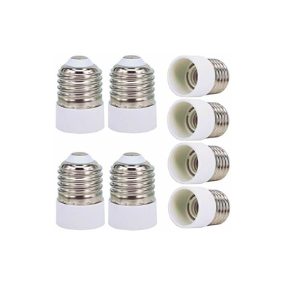 Adattatore da E27 a E14, 8 pezzi, per lampadine a incandescenza, LED, alogene, a risparmio energetico - Zdcdj