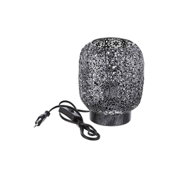 233817 Poster, Lampada Decorativa, Metallo, Grigio, ø 15 x H 20 cm - Lussiol en oferta
