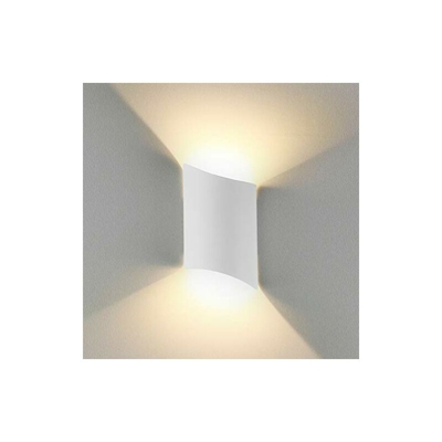 Lampada da parete a LED per interni Up Down, luce bianca calda, 12 W, lampada da parete per esterni, impermeabile IP65, in alluminio, moderna lampada