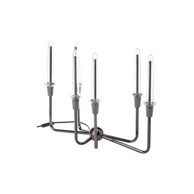 Miglior lampadario finestra Season'Krabat' 6-luci, circa 32 x 45 cm quattro colori-scatola di cartone, cromo 186-54