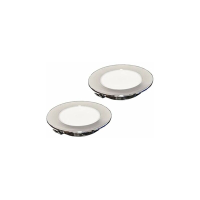 2 Faretti Led da Incasso NIX NUOVA VERSIONE 2020-2W, 150LM, 220V, trasformatore integrato, faretti ultrasottili per interni, IP44 Classe II, luce