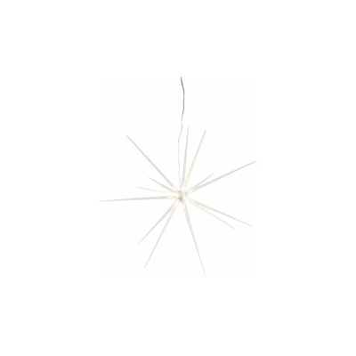 Stella LED 3D da assemblare, Ã? 50 cm, 14 LED bianco caldo, 14 raggi, 8 funzioni, timer