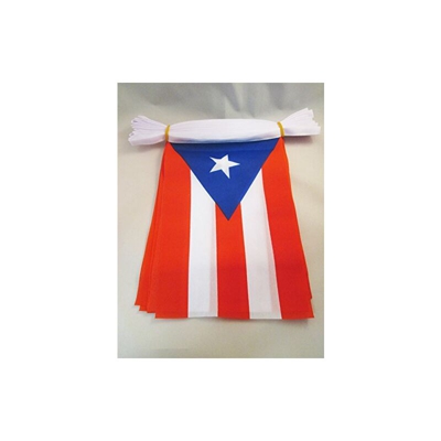 AZ FLAG Ghirlanda 6 Metri 20 Bandiere Portorico 21x15cm - Bandiera Porto Rico 15 x 21 cm - Festone BANDIERINE