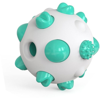 Molare dente pulizia palla cane giocattolo dell'animale domestico spazzolino da denti, blu