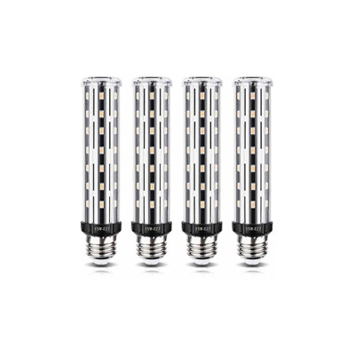 Lampadina a LED E27 da 15 W, luce bianca neutra, 4 lampadine E27, a risparmio energetico, luce bianca neutra, 4000 K, sostituisce lampadina alogena