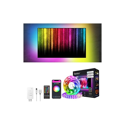 Alexa - Strisce LED per TV 3 m, luci a LED RGB intelligenti Sync con musica, con controllo App, 16 milioni di colori e 8 modalitÃ compatibili con
