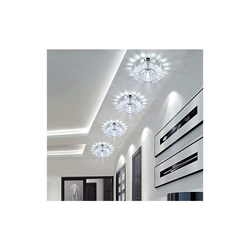 Lampada da soffitto a LED in vetro di cristallo, lampada da parete (bianco) en oferta
