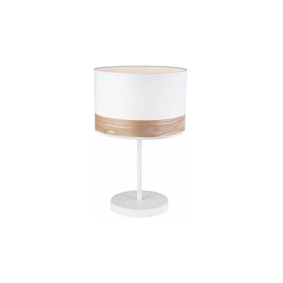 233788 Poster, Lampada Decorativa, Metallo, 40 W, Bianco/Naturale, ø30 x H49 cm - Lussiol
