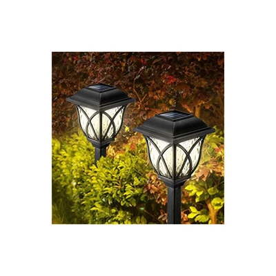 Lampada solare da giardino, 2 pezzi LED bianco caldo solare lampada da giardino per esterni con IP44 impermeabile, Görvitor Solar lampada da