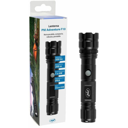 Torcia led portatile ricaricabile 1 led 6w usb 500 lm emergenza campeggio F10 características