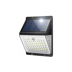Lampada a energia solare per esterni, con sensore di movimento, sensore di suono e luce, luce solare da 200 mAh, 88 LED, luce di sicurezza, precio