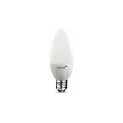 Lumineux - Lampadina a LED a candela, con attacco di tipo ES e bulbo in vetro ghiacciato, equivalente di lampadine a incandescenza da 25 W, potenza 4