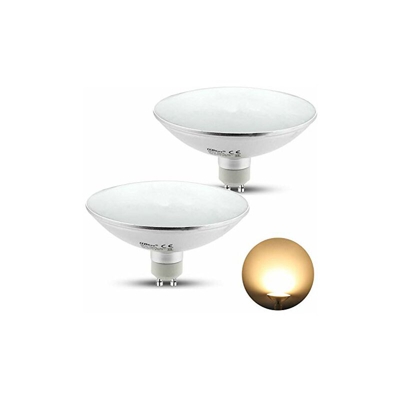 ® Lampadina GU10 LED AR111, 9 W, riflettore di ricambio per lampadine alogene da 75 W, 800 lm, 3000 K, 120°, luce bianca calda, 2 pezzi, per