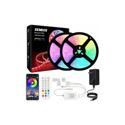 Striscia LED Bluetooth da 10 m 5050 RGB, con luce LED RGB musicale, App e telecomando, 300 LED, IP65, impermeabile, striscia autoadesiva, per feste, precio