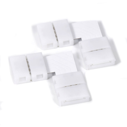 10 pezzi connettore forma 4 pin 10mm 5050 RGB LED striscia lampada con angolo en oferta